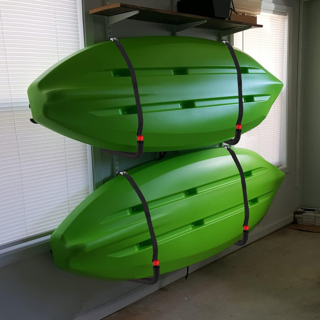 Kayak Storage Racks, Wall Mount Garage Storage Hooks for Kayaks, SUP, Paddle Boards and Surfboards, Heavy Duty Hangers