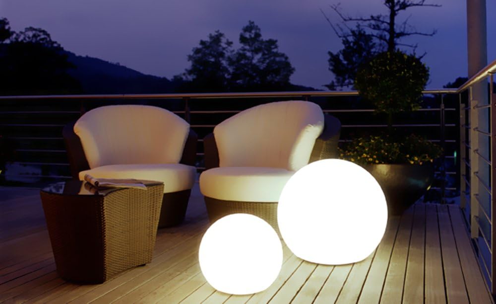 Mr.Go 20-inch Rechargeable LED Ball Light,16 RGB Color Changing Glowing Orb