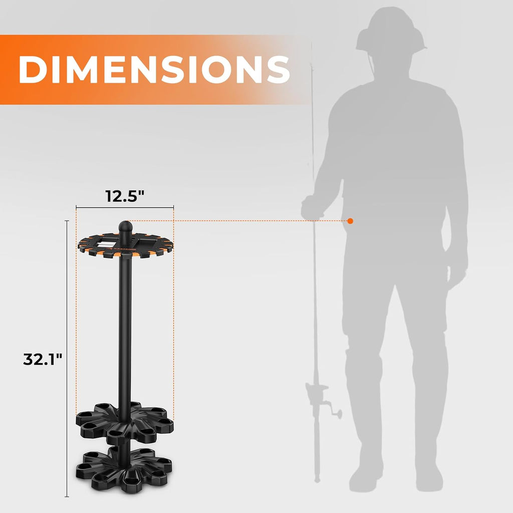KastKing V16 Fishing Rod Holder for Garage, Fishing Storage Gift for Men
