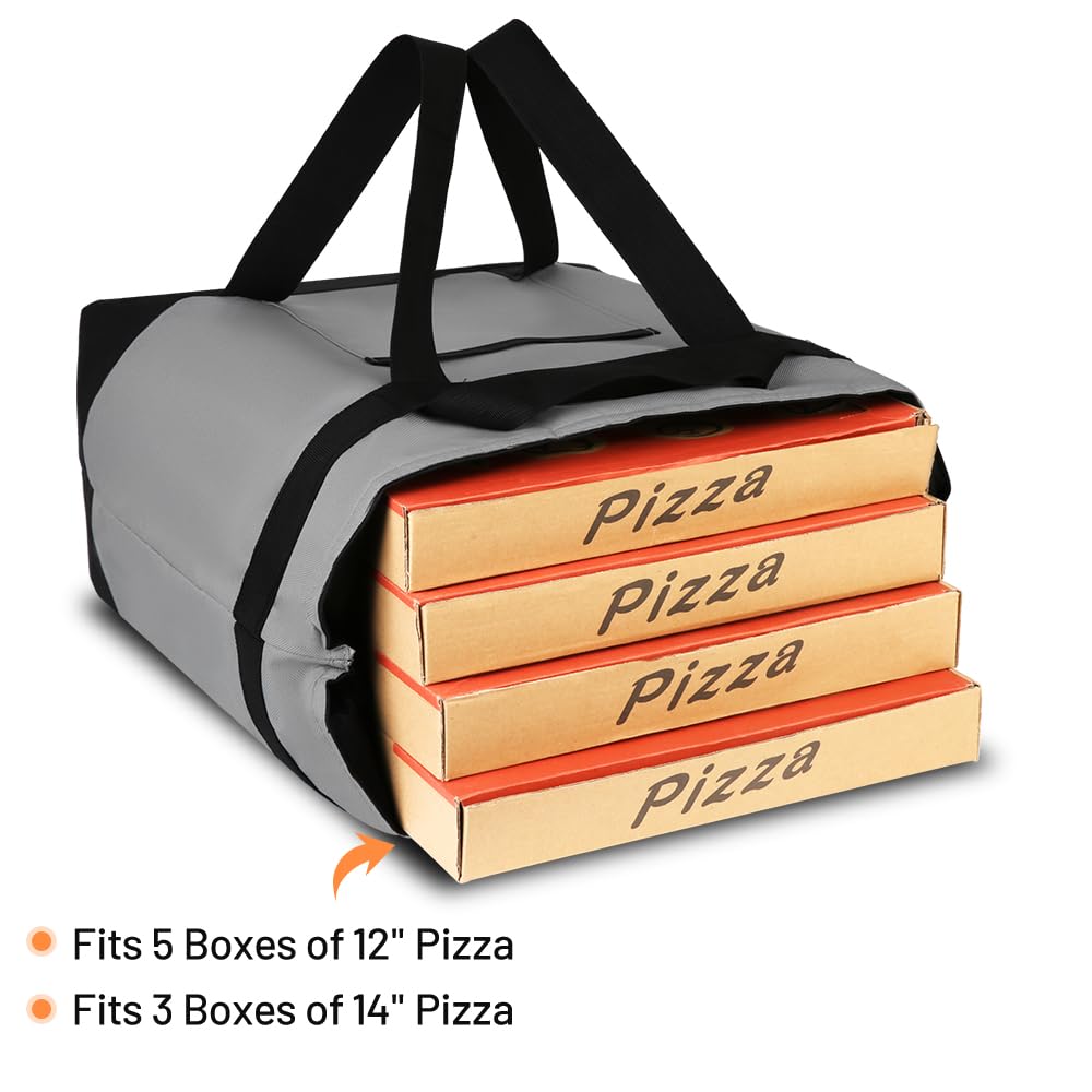 2PK Insulated Grocery Tote Bags, Large Reusable Cooler Bags with Zipper, Leakproof Thermal Shopping Bags for Food Delivery, Beach, Travel, Uber Eats & Picnic, Collapsible Personalized