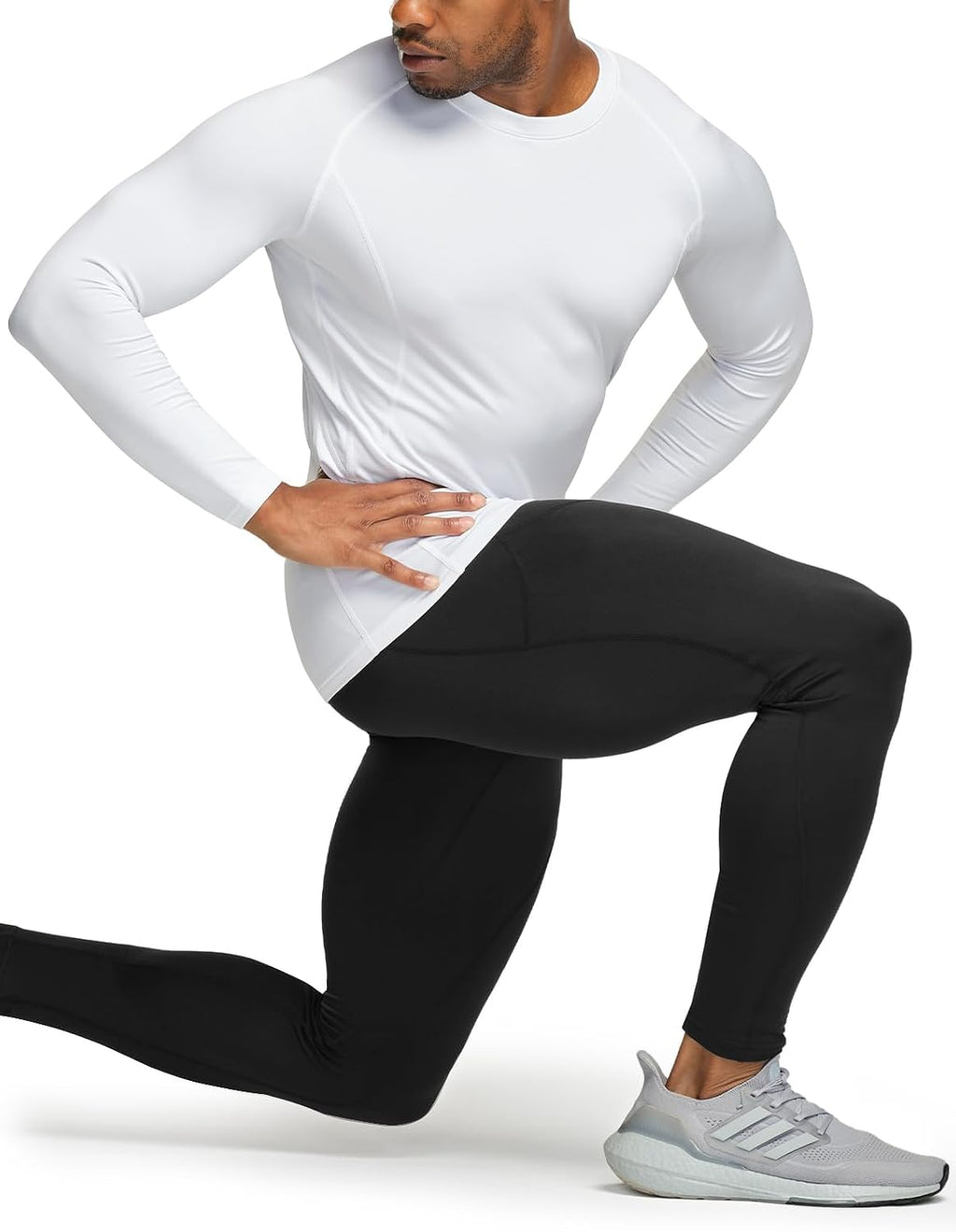 TSLA Men's Thermal Long Sleeve Compression Shirts, Athletic Base Layer Top, Winter Gear Running T-Shirt