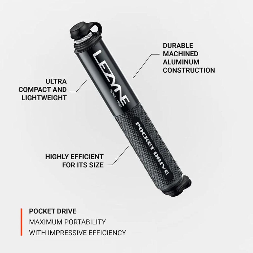 LEZYNE Pocket Drive HP Bike Hand Pump