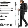 LED Trekking Pole,Lightweight Aluminum Hiking Poles for Women&Men,Collapsible Walking Sticks for Travel, Multifunctional Walking Sticks for Travel, Night Hiking, Mountaineering & Camping