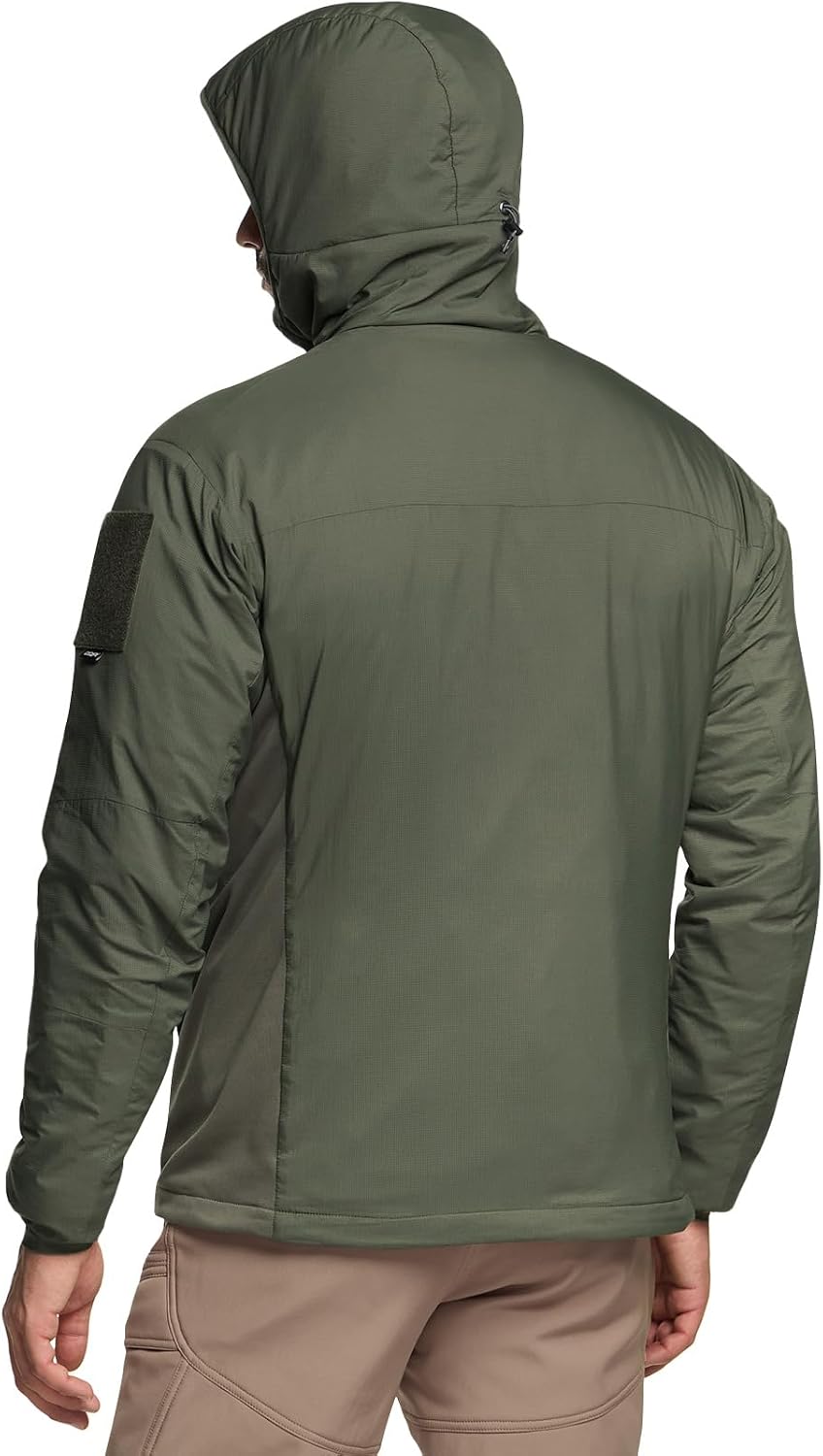CQR Men's Lightweight Warm Insulated Jacket, Windproof Water Resistant Winter Active Coat for Hiking Work Outdoor Tactical