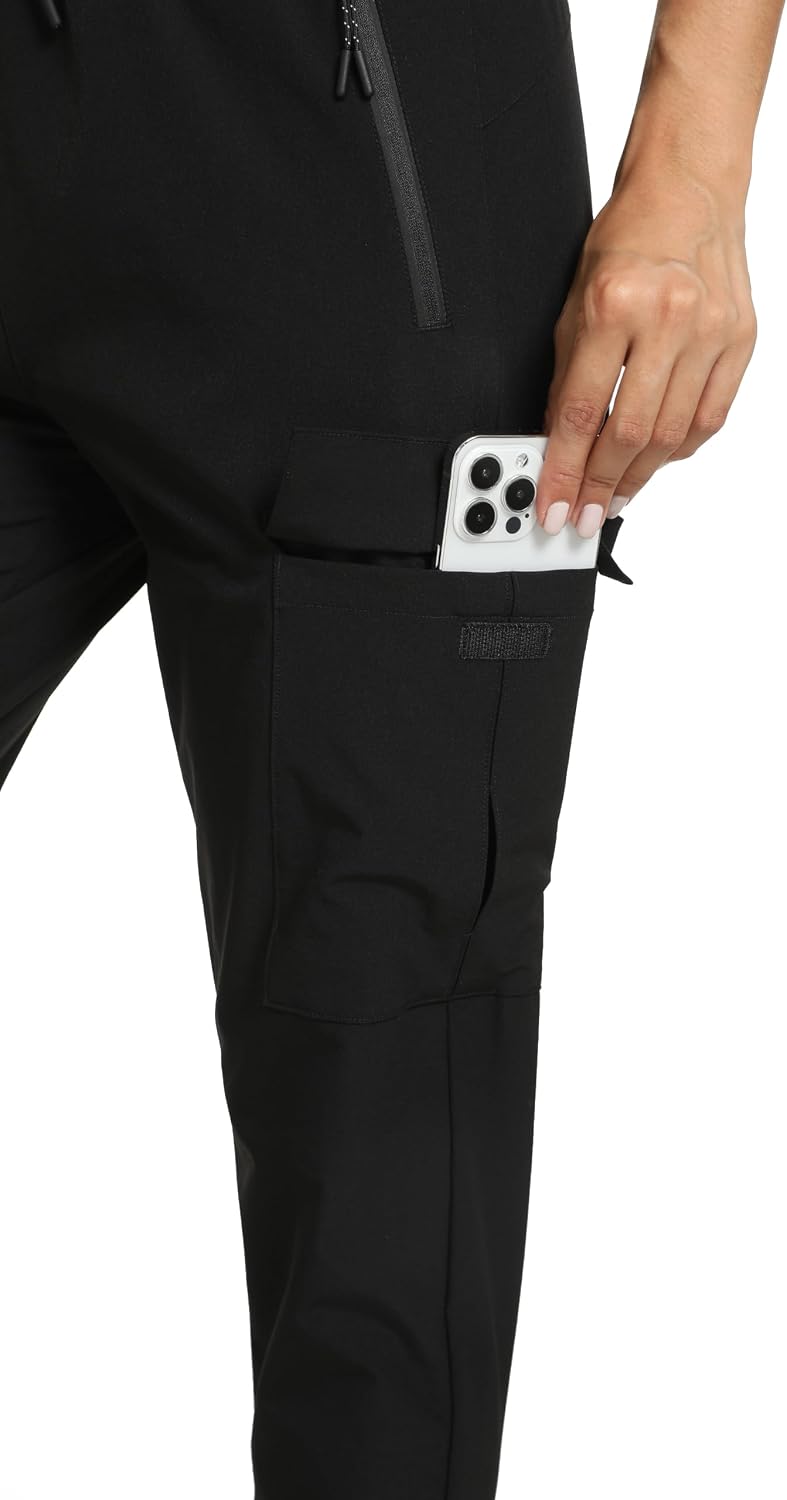 Womens Cargo Hiking Pants with 4 Pockets Lightweight Water Resistant