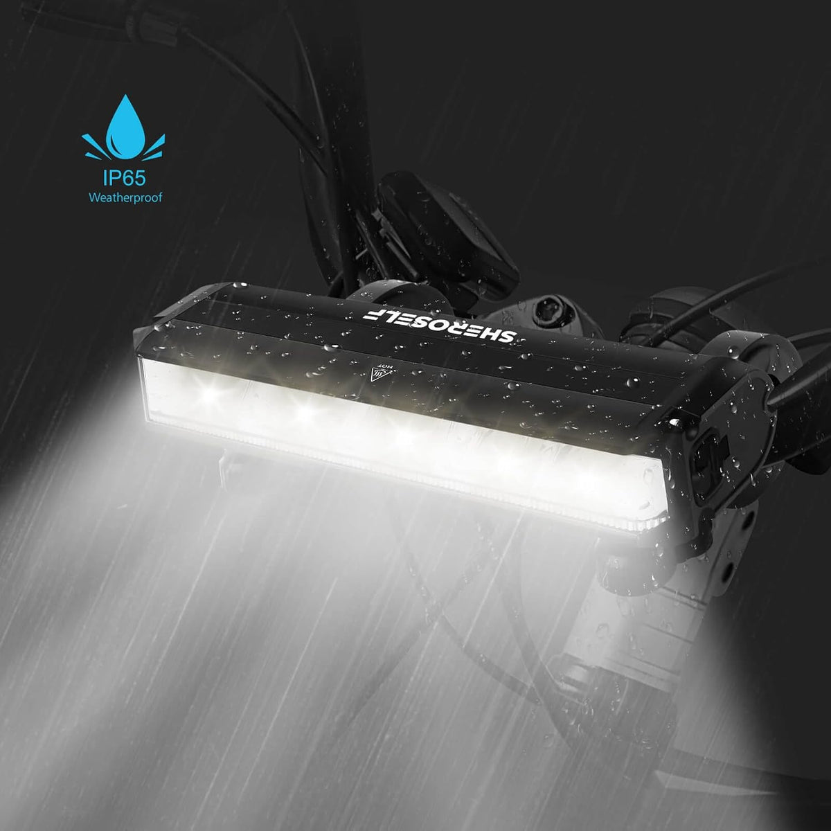 6 LED Bike Light USB-C Rechargeable Bicycle Headlight