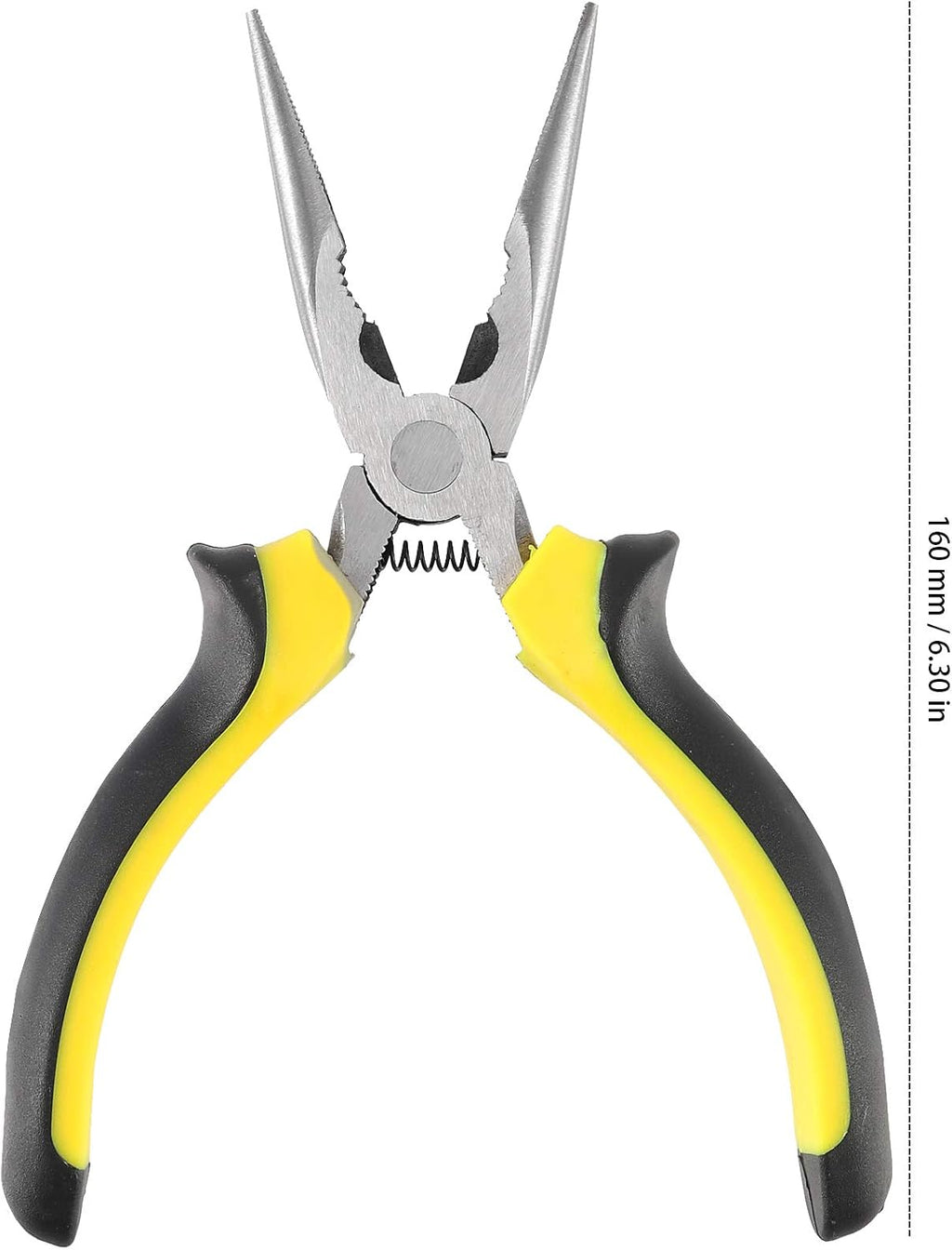 12 Pack 6 Inch Needle Nose Pliers with Wire Cutter and Spring, Non-Slip and Comfortable Handle Design for Bending Wire, Handcraft, Electronic Product Repair