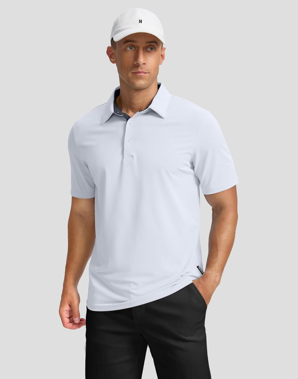 Men's Golf Polo Shirts Dry Fit Moisture Wicking Performance Short Sleeve