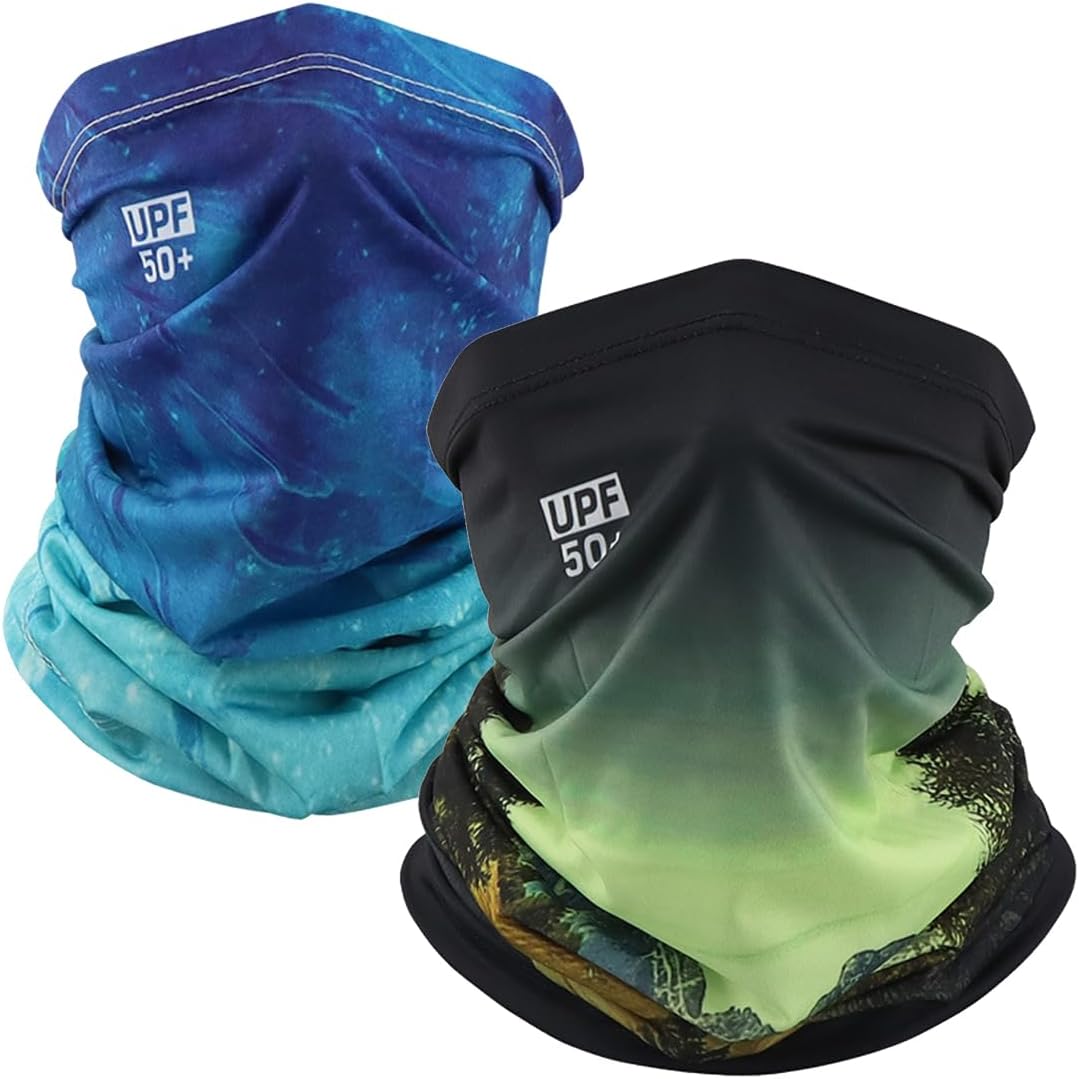 3D Printed Cooling Neck Gaiter for Men Women UPF 50+ UV Protection Bandana Outdoor Fishing Hiking Daily Use