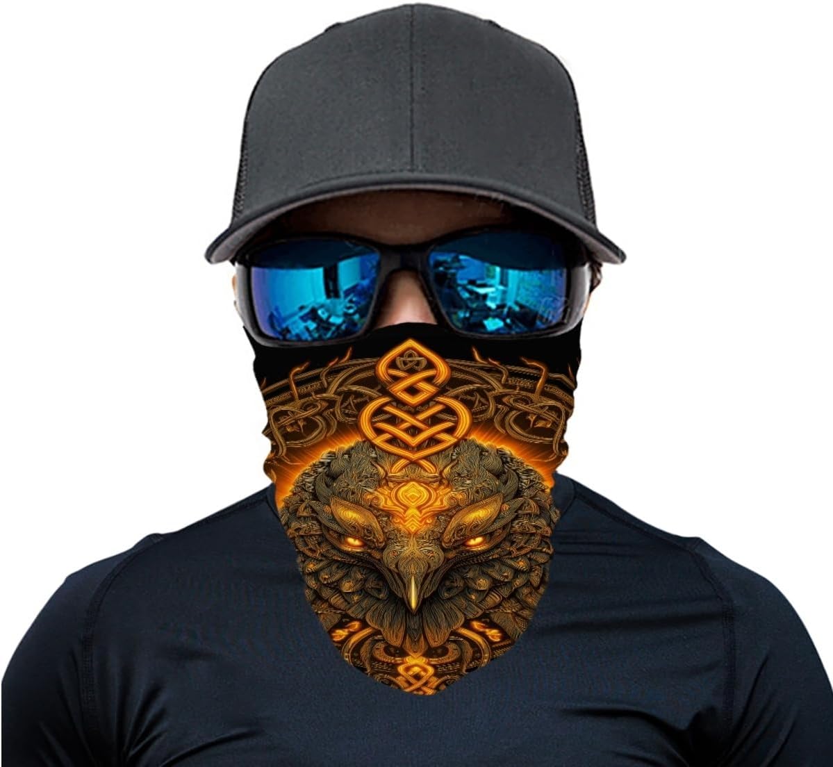 Cool Skull Face Bandanas Sports Casual Headwear Viking Neck Gaiter