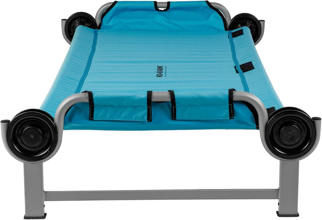 Disc-O-Bed Kid-O-Bunk Youth Modular Single Camping Cot, Ages 7 to 12, Teal