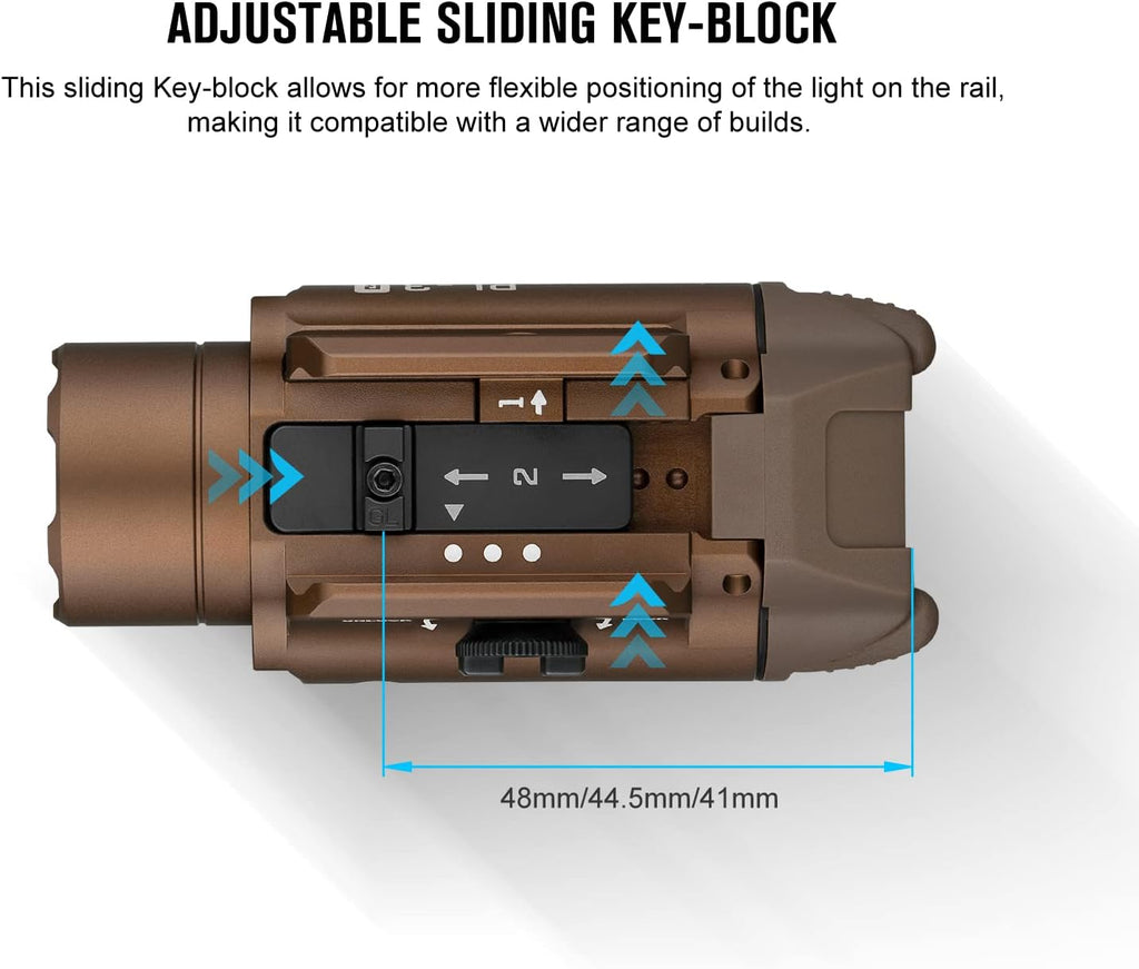 OLIGHT PL-3R Valkyrie 1500 Lumens Rechargeable Rail Mounted Weaponlight
