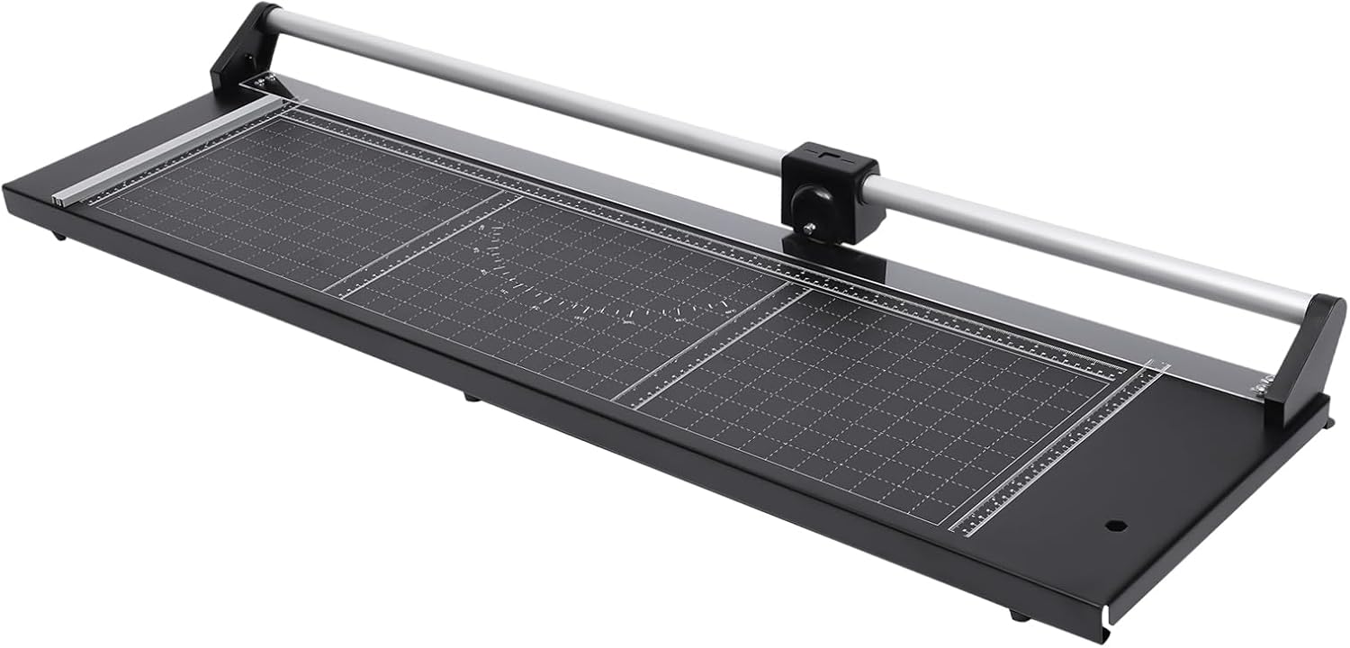 Precision Manual Rotary Paper Trimmer 36 inch Sharp Photo Paper Rolling Cutter Heavy Duty