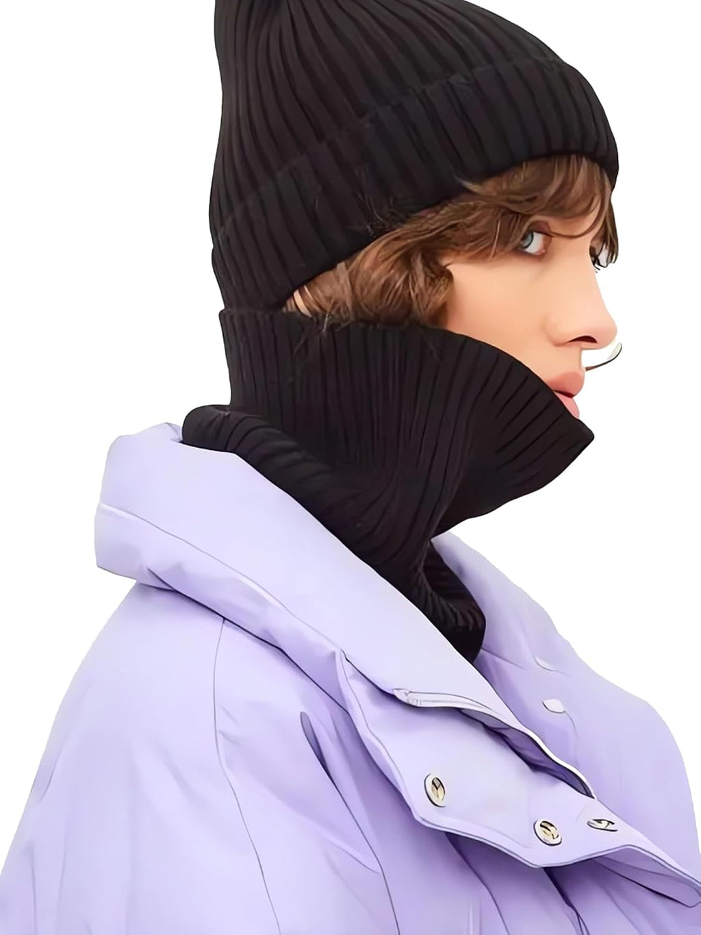 Winter Neck Warmer Scarf Neck Gaiter for Men Women, Windproof Neck Warmer Ski, Tube Circle Neck Scarves
