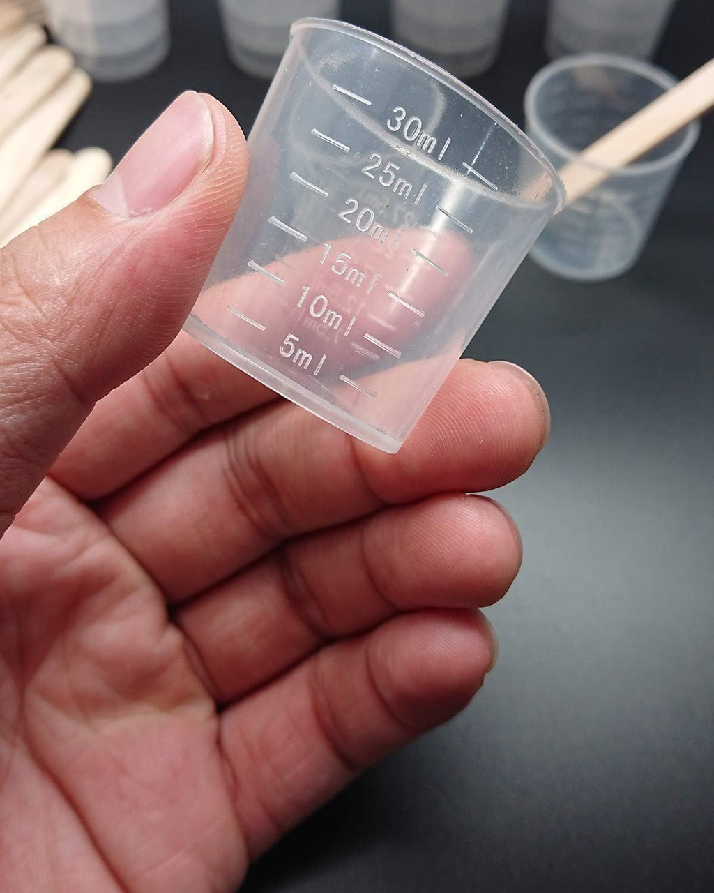 300 Pack 1oz/30ml Plastic Graduated Cups