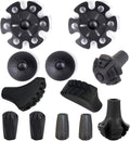Trekking Pole Accessories Extra Thick and Wear Resisting Rubber Tips Snow Support Mud Support for Hiking Poles for All Common Trekking Poles, Hiking Sticks, Nordic Walking Poles with a Inner Diameter of 11mm/0.43"