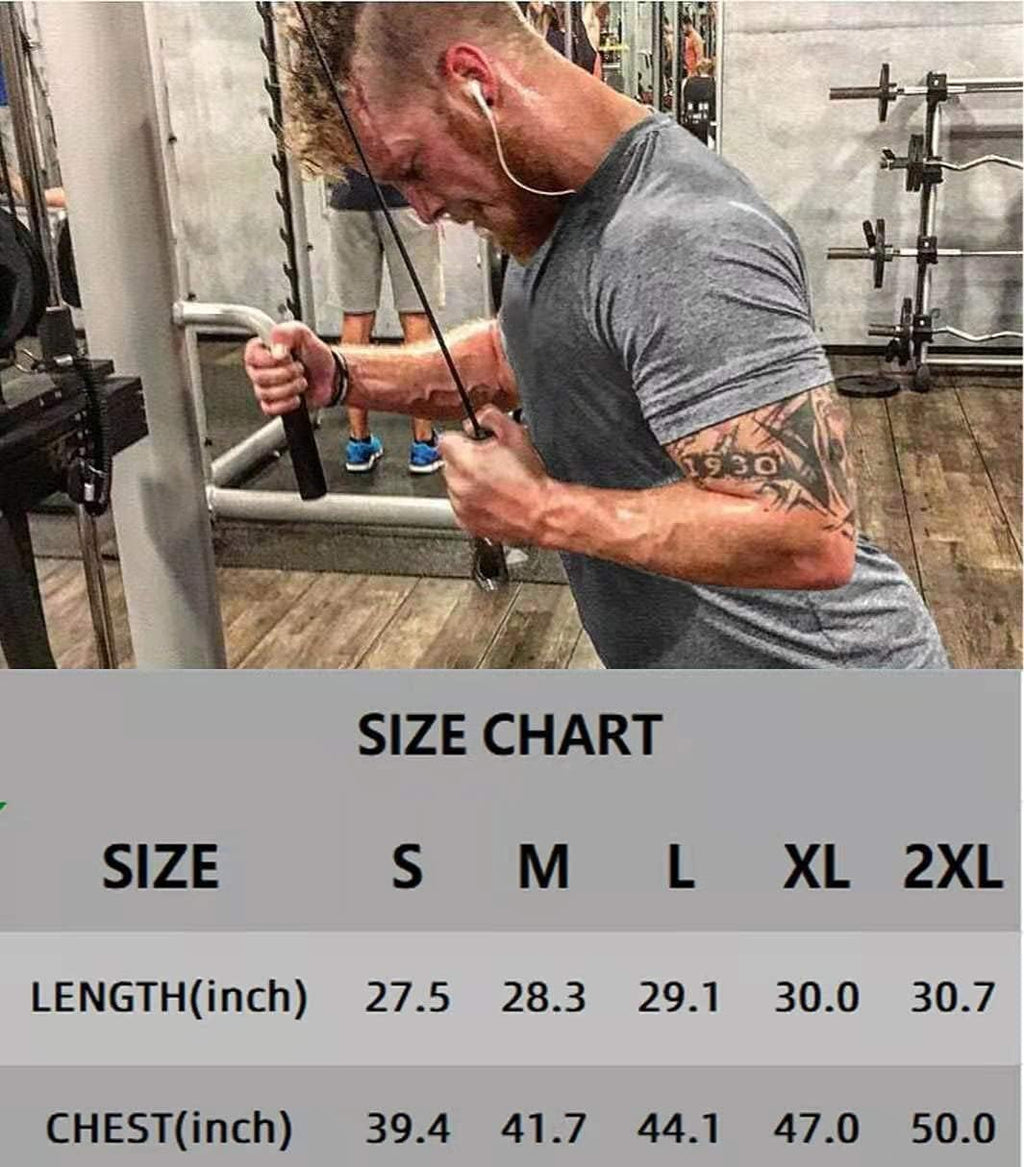 Men's 3pack Dry Fit Workout Gym T Shirts Short Sleeve Moisture Wicking Tops