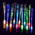BouQuw 50 Pack Glow Sticks Bulk,Mardi Gras Party Supplies ,3 Models Flashing Sticks, Fiber Optic Wands Light up Sticks Fit Birthday World cup 2026 4th of july Graduations