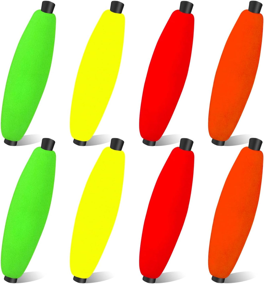YOTO Peg Floats for Catfish Crappie,Foam Cigar Slip Fishing Corks Bobbers for Santee Rig