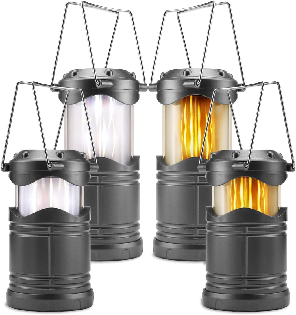 Lichamp 4 Pack LED Camping Lanterns, Yellow