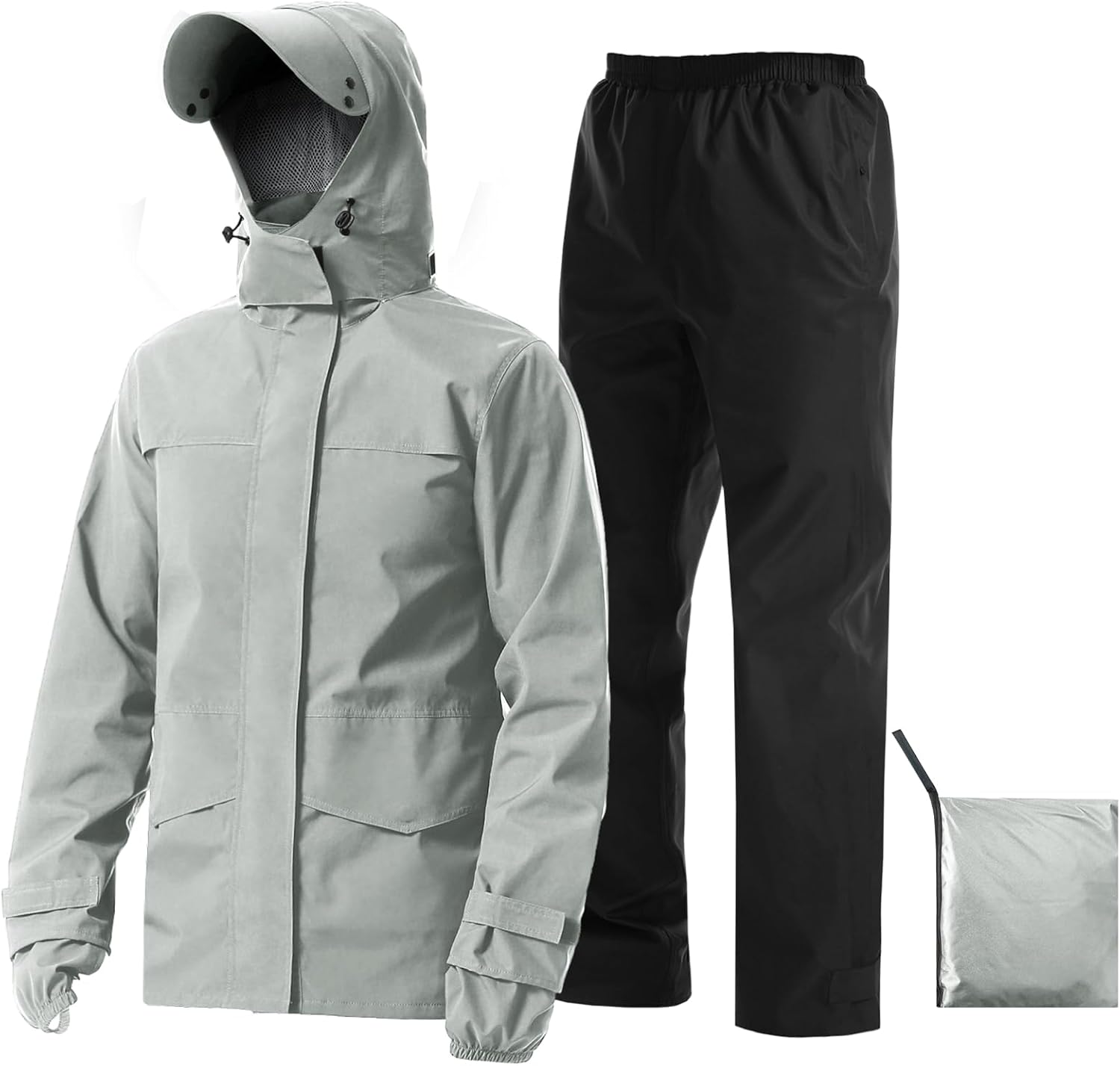 iCreek Rain Suit Waterproof Breathable Lightweight 2-Piece Rain Gear Unisex