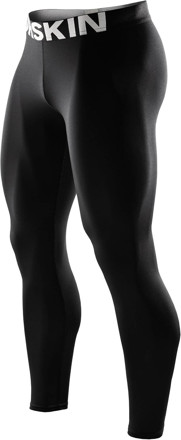 DRSKIN Men’s Compression Pants (5/4/3 Pack) Quick Dry Tights Leggings Sports Baselayer Running Gym Workout