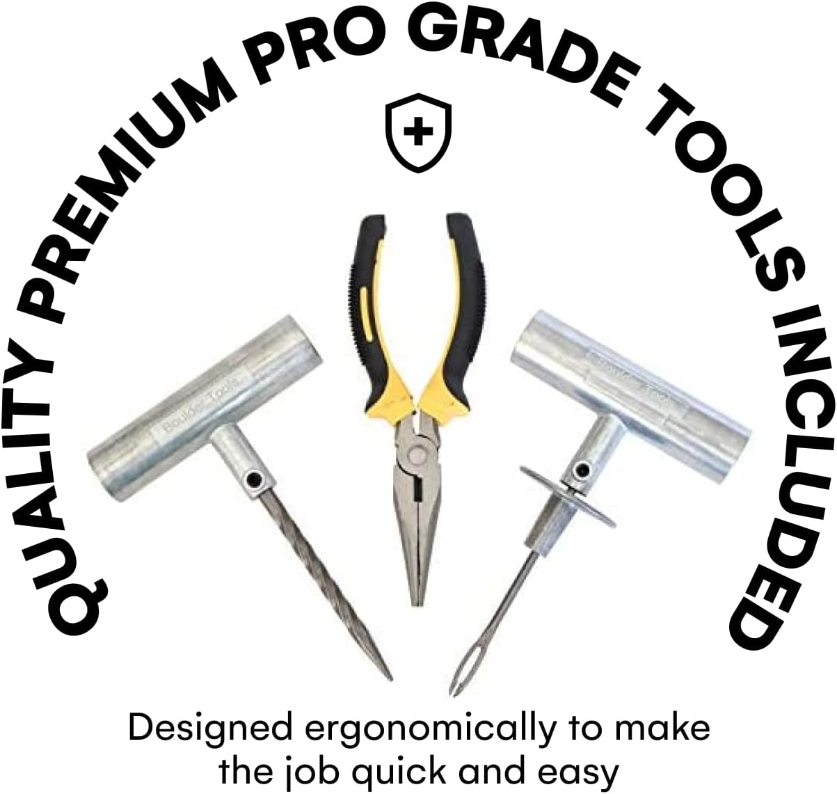 Boulder Tools Tire Plug Kit - Professional Tire Repair Kit