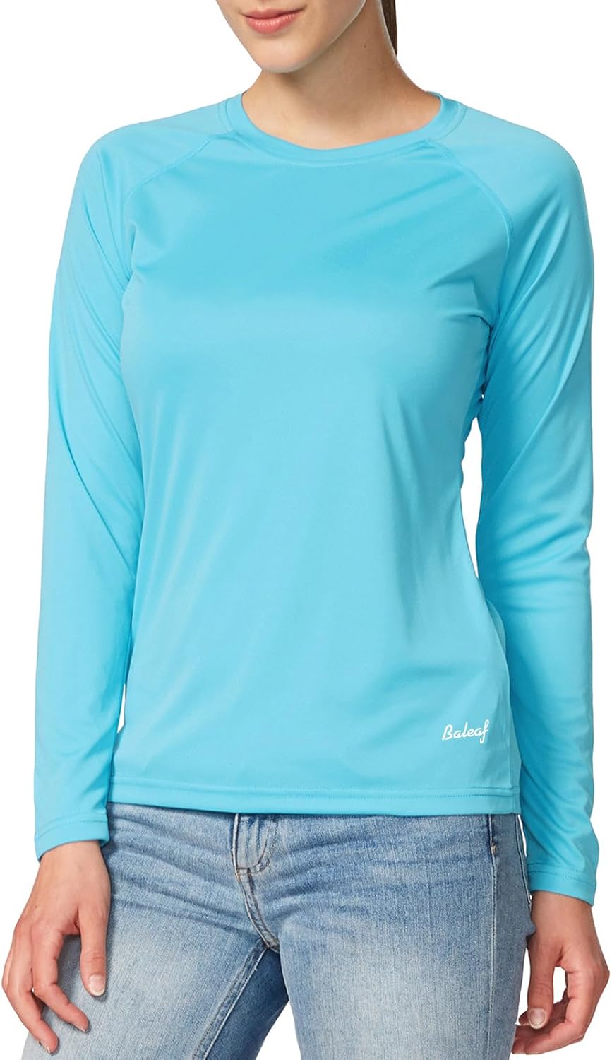 baleaf Women's UPF 50+ Sun Shirts Long Sleeve Stretchy Quick Dry