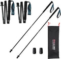OKHEALING Ultralight Trekking Poles, Foldable, Set of 2, Ultralight Carbon Fiber, Trail Poles with Moisture Wicking Handle, with Storage Bag