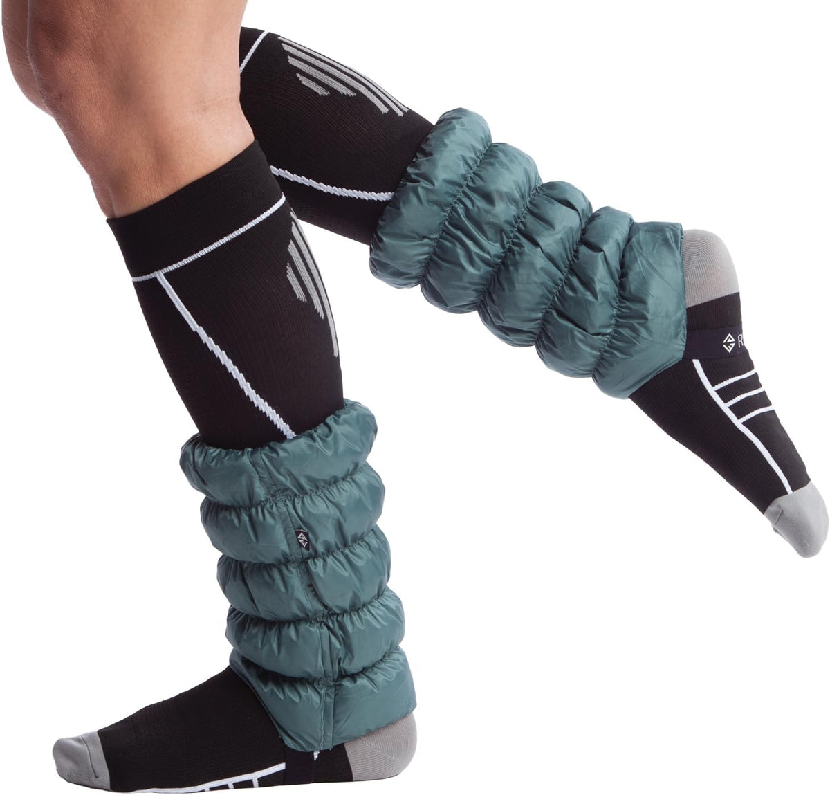 Hikas Gaiters - One Size Water Resistant Ankle Gaiters for Hiking, Snow, Mud, Sand & Tick Protection, Cozy Recycled Lightweight Outdoor Cuffs for Boots & Sneakers