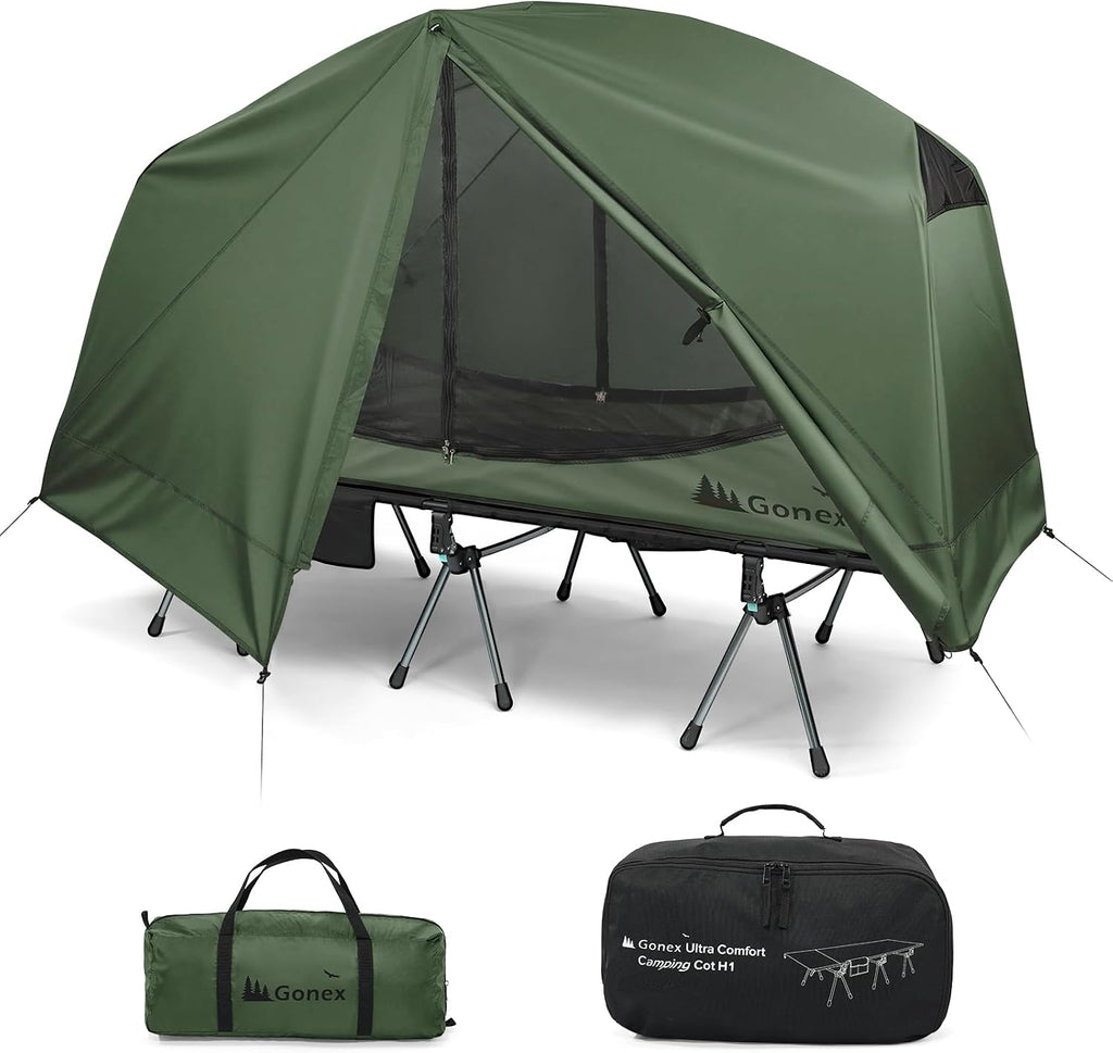 Gonex 31.5" Wide Camping Tent Cot 1 Person Folding Off-Ground Cot
