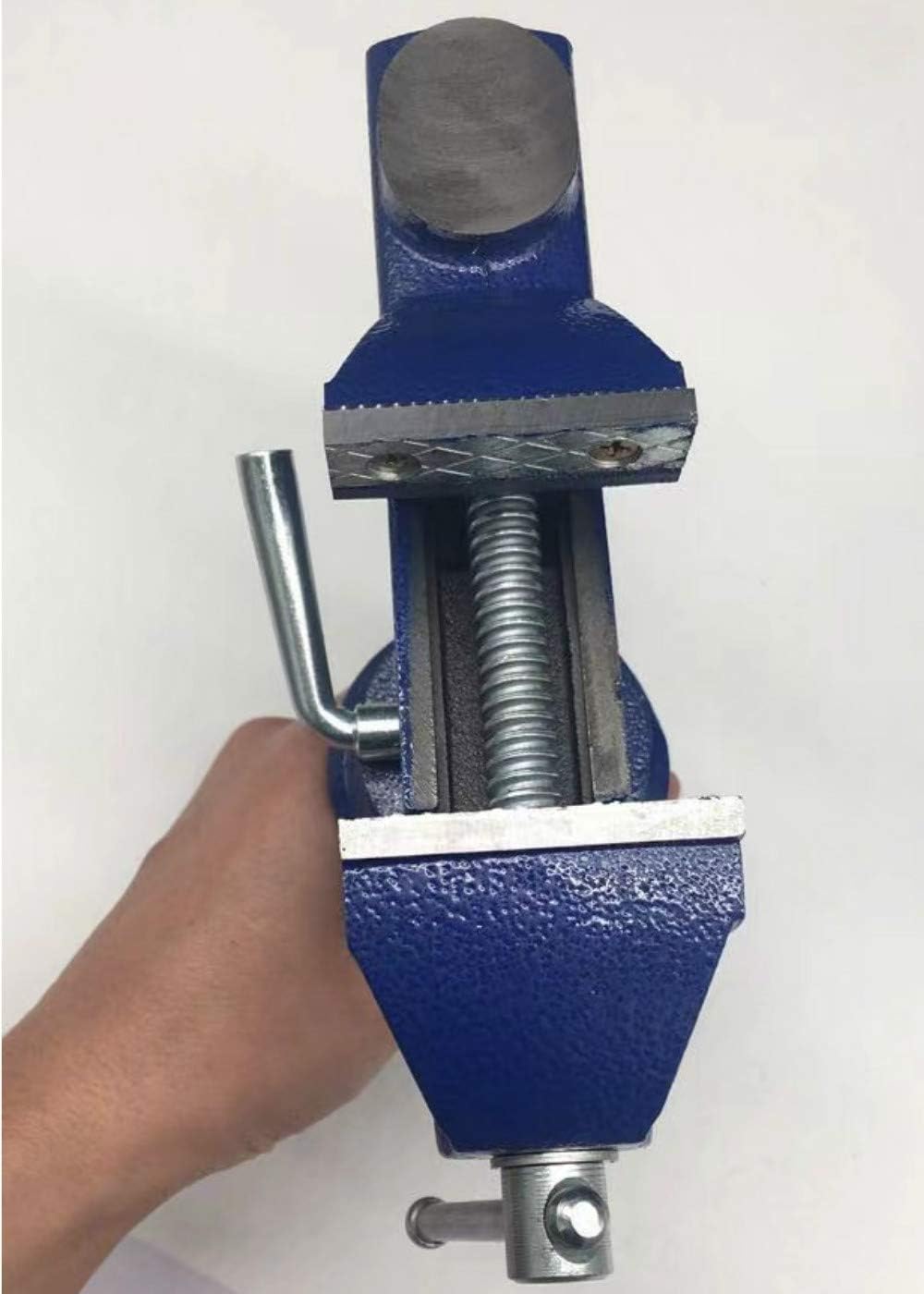 360° Rotating Bench Vise, 2.5'' Cast Iron Table Vise Clamp for Woodworking, Hobby, DIY Craft (Clamping Range: 0-2.5inch)