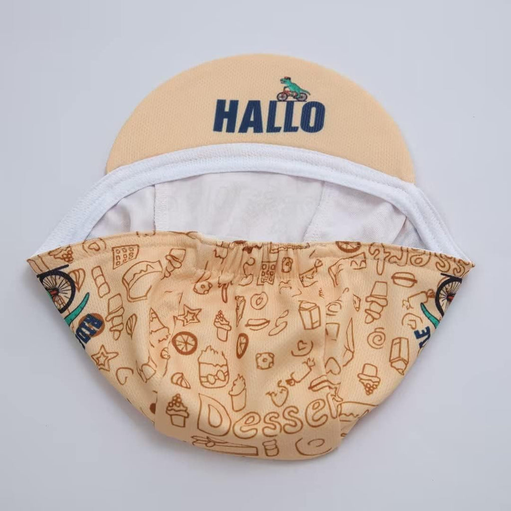 Funny Cycling Cap - Polyester Cartoon Cycling Hat-Under Helmet - Cycling Helmet Liner Breathable&Sweat Uptake