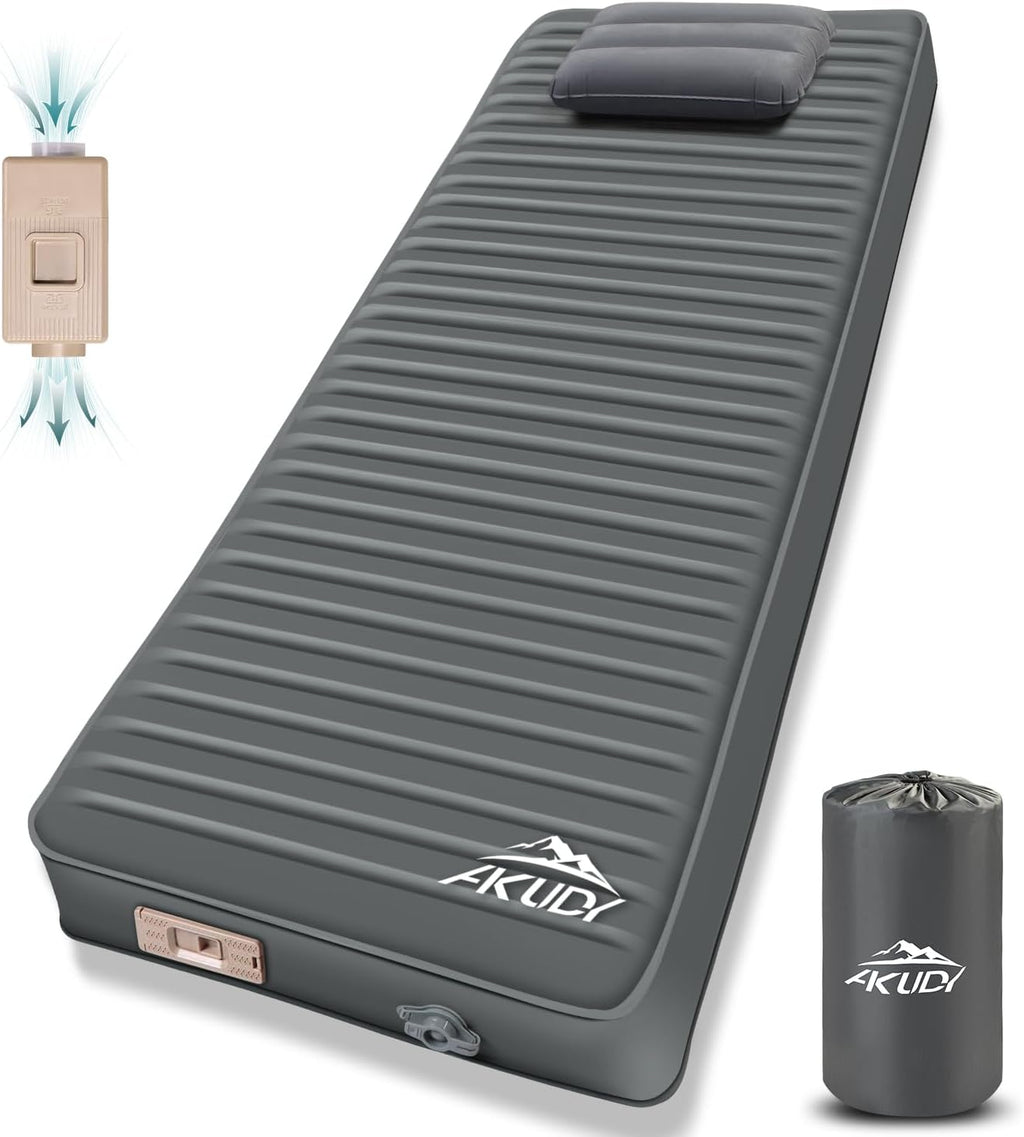 Self Inflating Sleeping Pad with Electric Pump