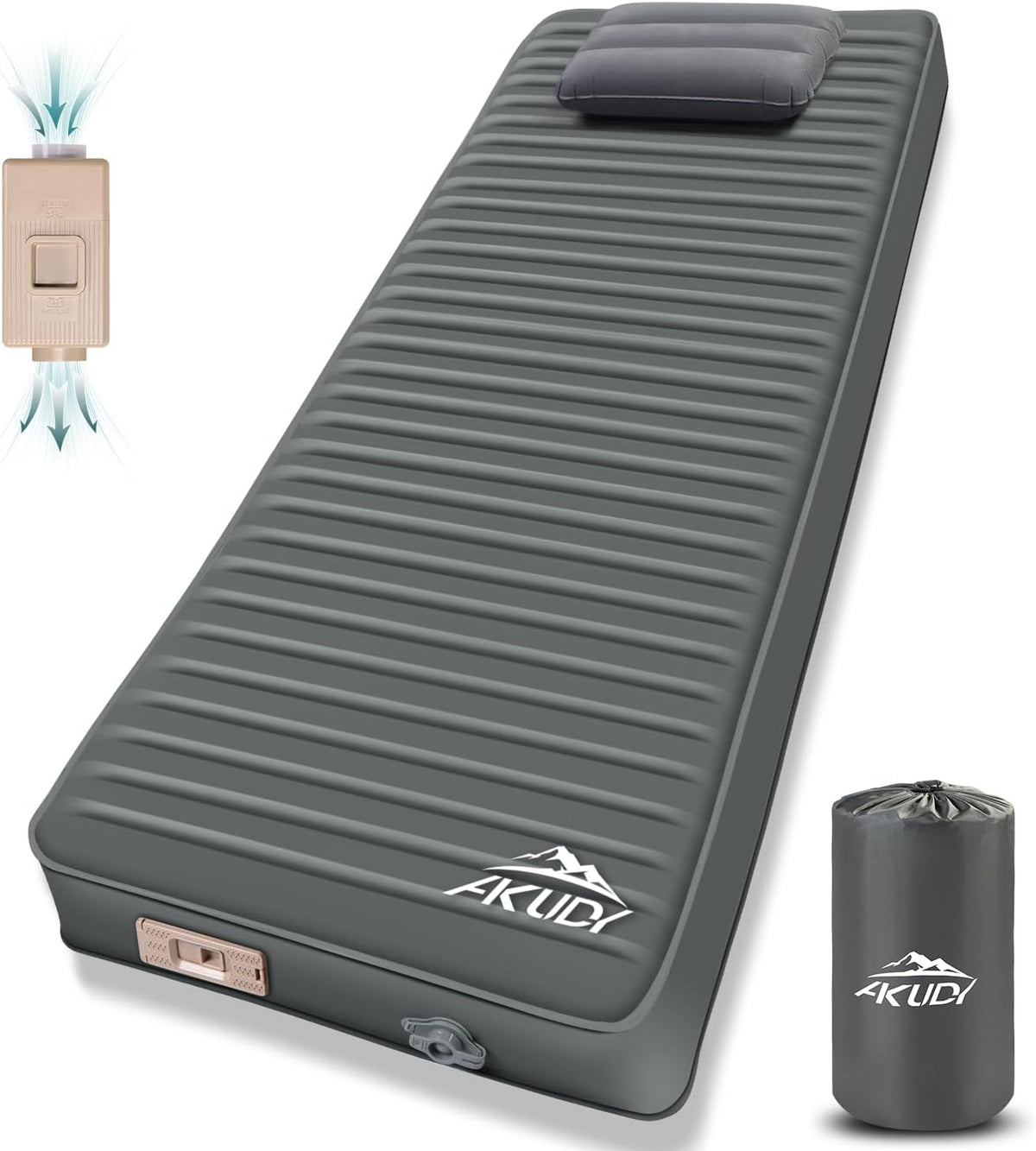 Self Inflating Sleeping Pad with Electric Pump