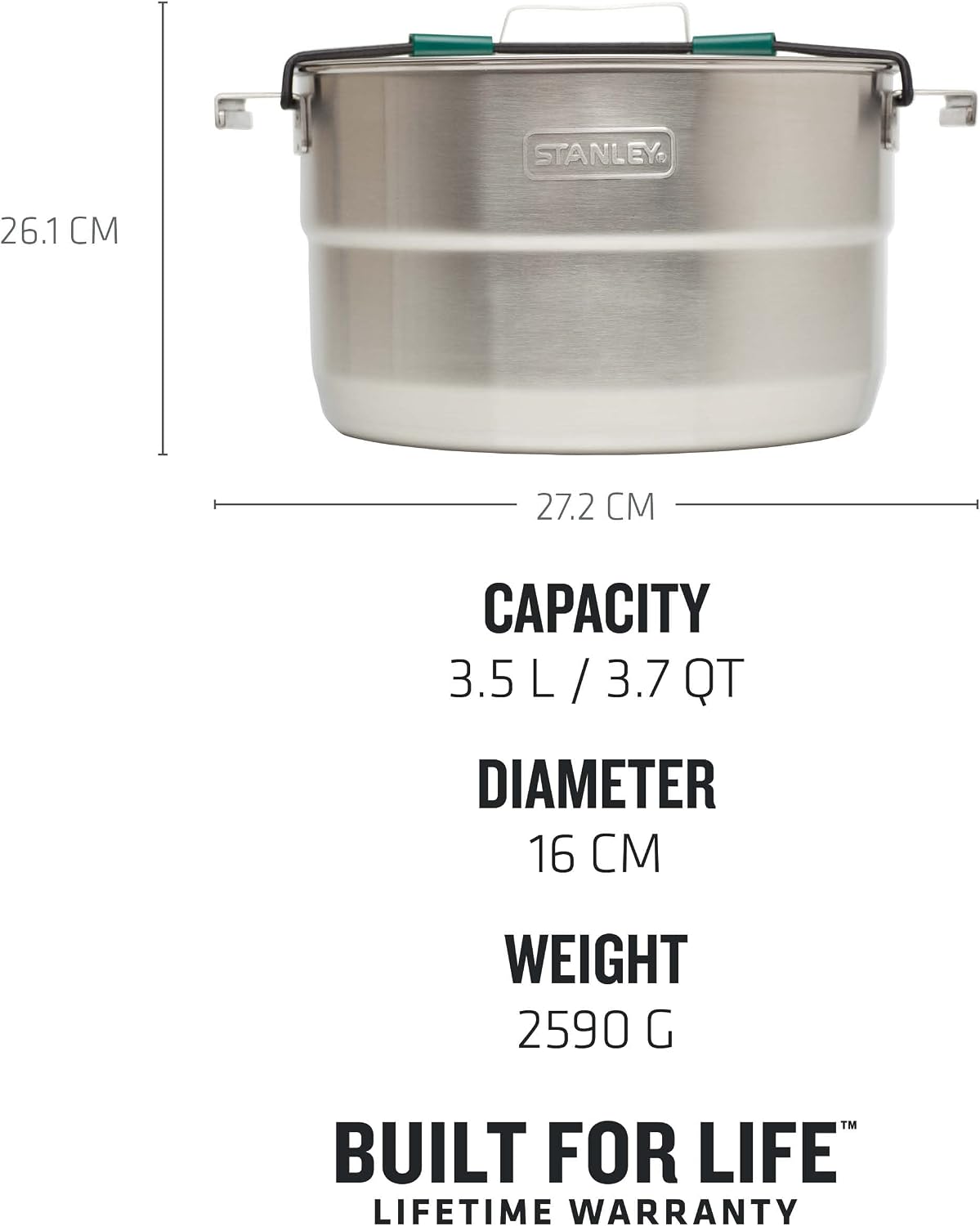 Stanley Adventure Full Kitchen Basecamp Camping Cook Set - 11 Piece, Pot With Vented Lid - Cookware for Backpacking, Hiking and Camping