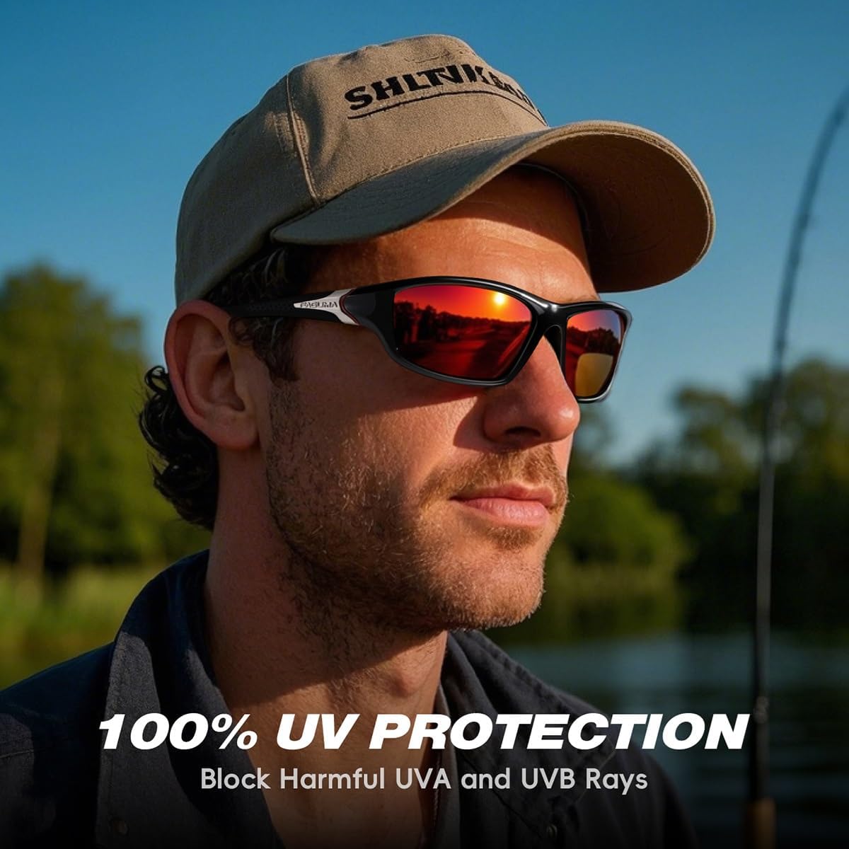 FAGUMA Sports Polarized Sunglasses For Men UV400 Protection