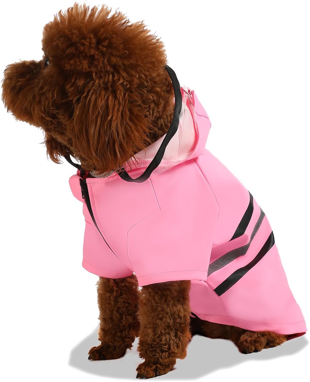 Wizland Reflective Dog Raincoat Dog Rain Jacket with Hood Lightweight Waterproof Rain Coat for Puppies (Blue XS)