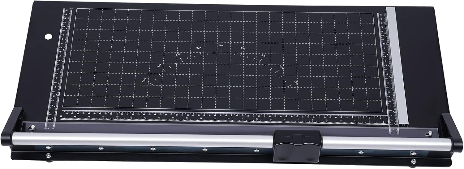 Manual Precision Sliding Rotary Paper Trimmer 24 Inch Photo Paper Film PVC Rolling Cutter Trimmer Paper Craft Tool with Sharp Blade