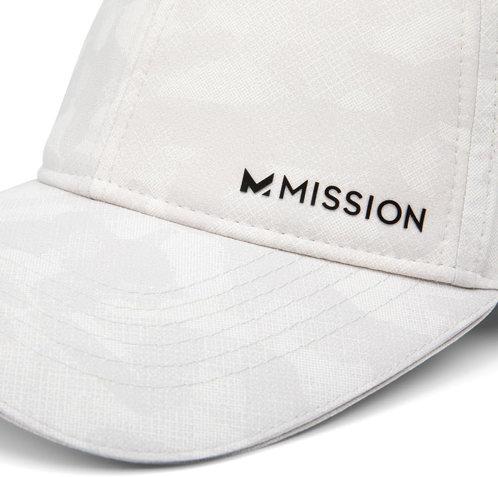 MISSION Cooling Vented Performance Hat Unisex Cap for Workouts, Golf & Running, Sweat & Water Activated Technology