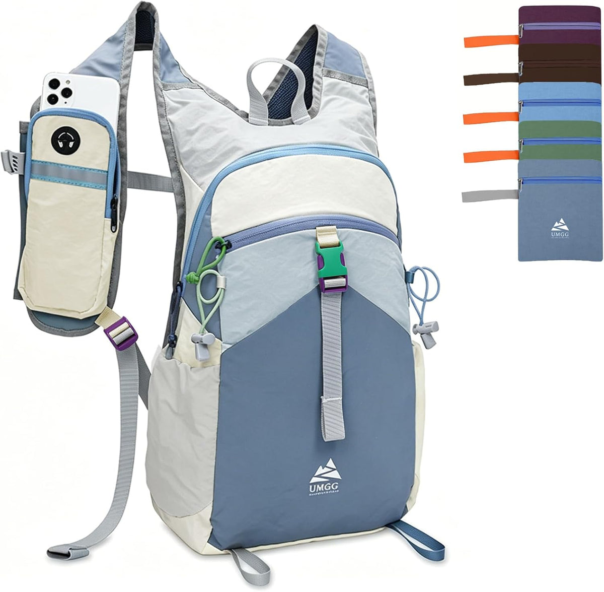 Small Hiking Backpack Travel Daypack 15L Colorful Lightweight Packable Foldable Casual Backpack for Women Men