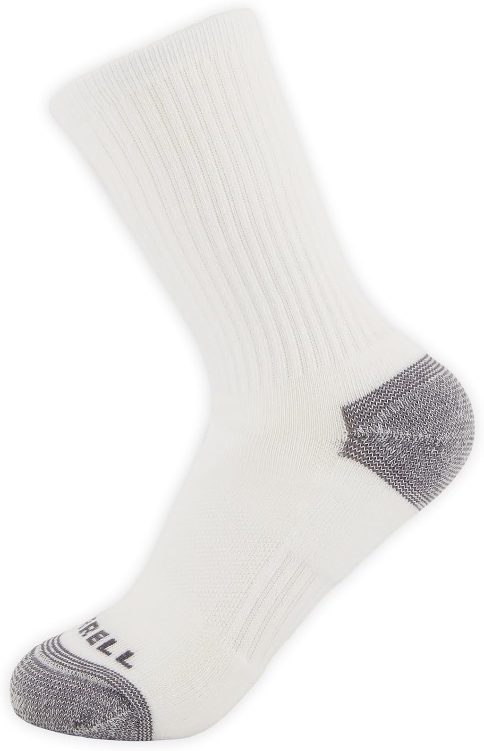 Merrell Unisex Eco Cushioned Crew Socks, Recycled Sustainable Hiker With Targeted Cushion