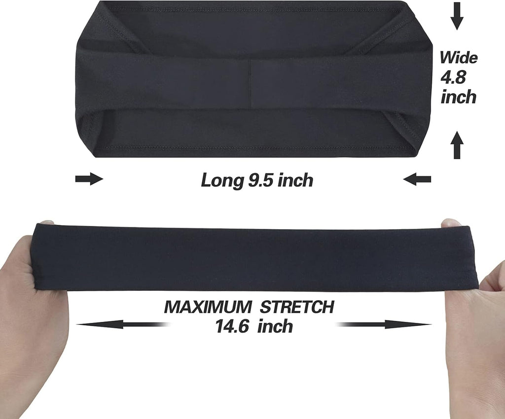 Acozycoo Headbands for Men,5 Pack Mens Moisture Wicking Workout Sweatband