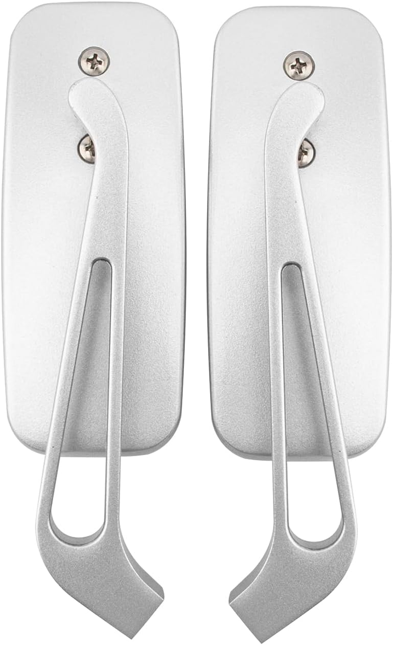 Motorcycle 8mm 10mm Rectangle Rear View Side Mirrors Chrome for Cruiser Chopper Honda Yamaha Suzuki