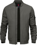 TBMPOY Men's Lightweight Jackets Casual Dress Golf Bomber Windbreaker Fall