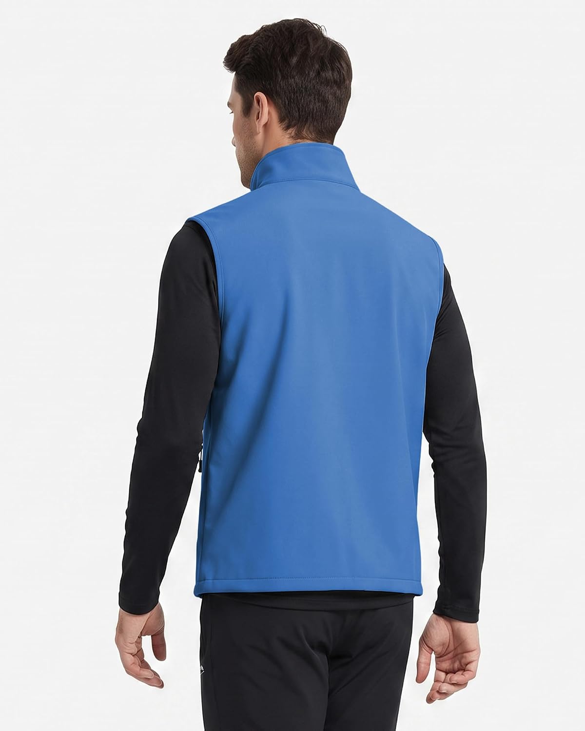 WULFUL Men's Golf Vest Windproof Lightweight Outerwear Sleeveless Jacket