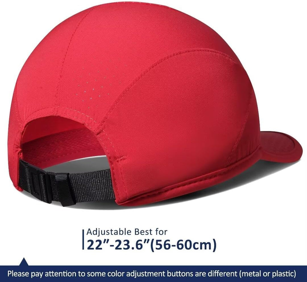 GADIEMKENSD Stretch Running Hat with Soft Brim, Quick Dry, Unstructured, Unisex-Adult