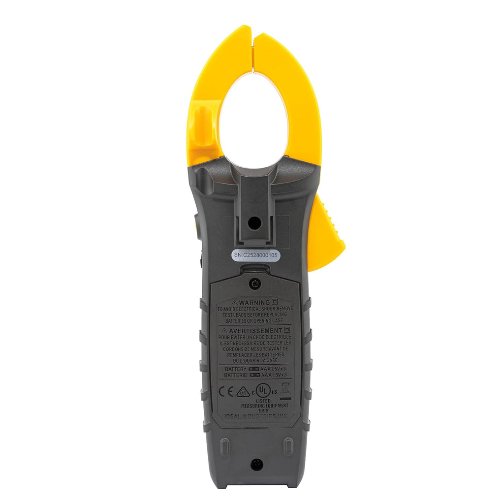 Ideal Electrical Digital AC Clamp Meter, 61-737, 400A, 600V