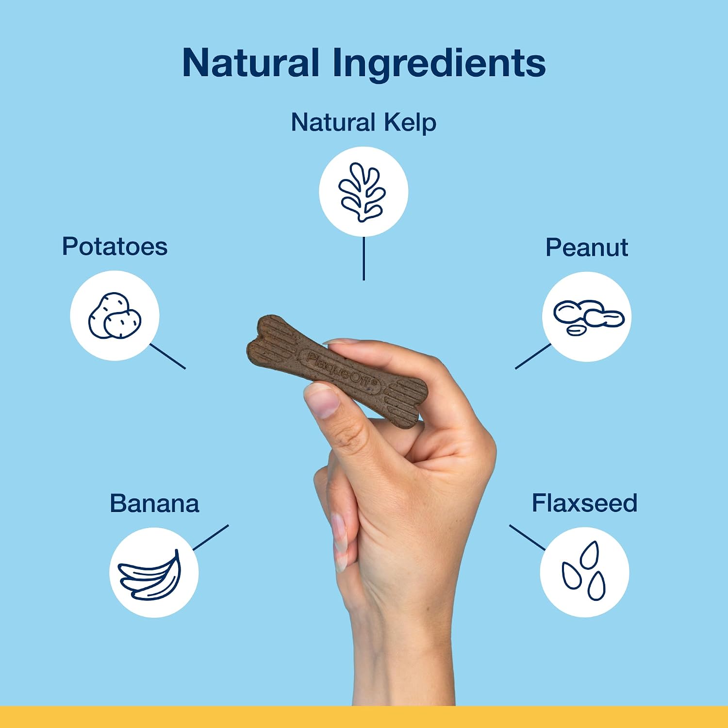 ProDen Mini Dental Bones for Dogs - Peanut Butter & Banana - 12oz