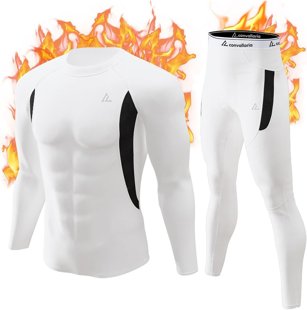 Mens Thermal Underwear Long Johns Set Cold Weather Hunting Base Layer